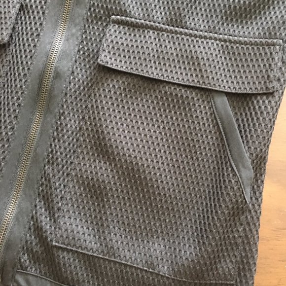 Zara Black Long Mesh Sport Hooded Jacket High Low - Picture 6 of 11